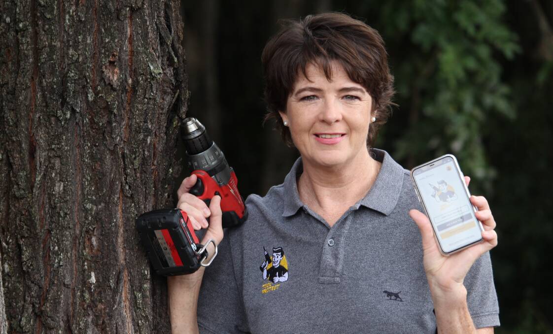 INVENTION: Tool Protect founder Gayle Neville has heard about the scourge of tool theft first hand. It is what gave her the idea for an app to catch the crooks. Photo: Jordan Crick