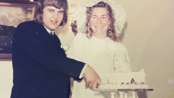Ron and Lisa Eady on their wedding day in Colchester, England on July 29, 1972. Photo supplied