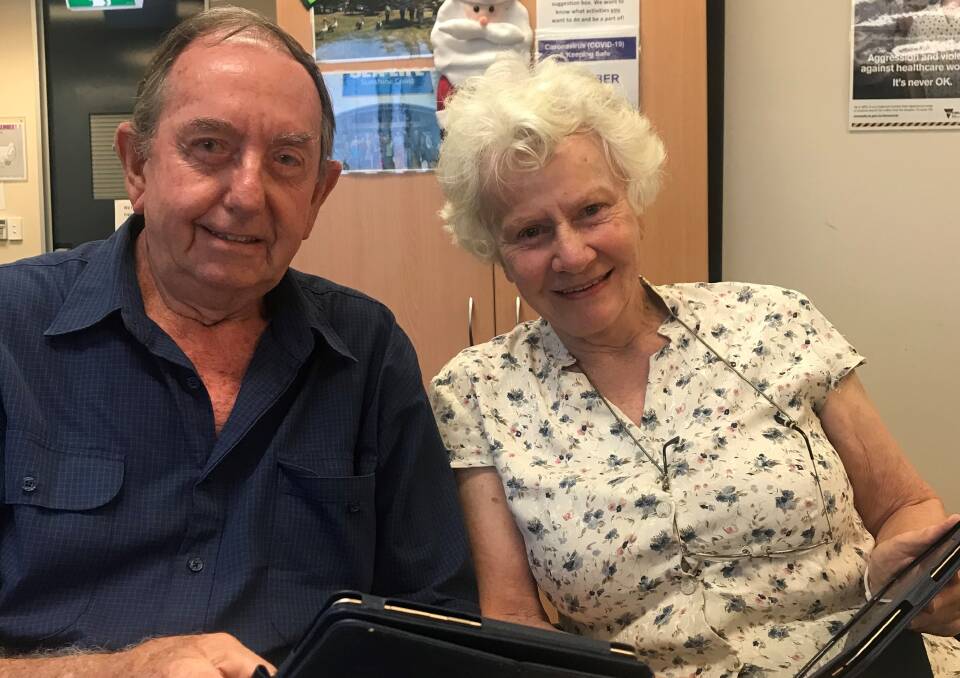 TECH TIME: Ed and Jill Doyle of Wynnum have been using Star Tech to improve their digital knowledge. Photo: supplied