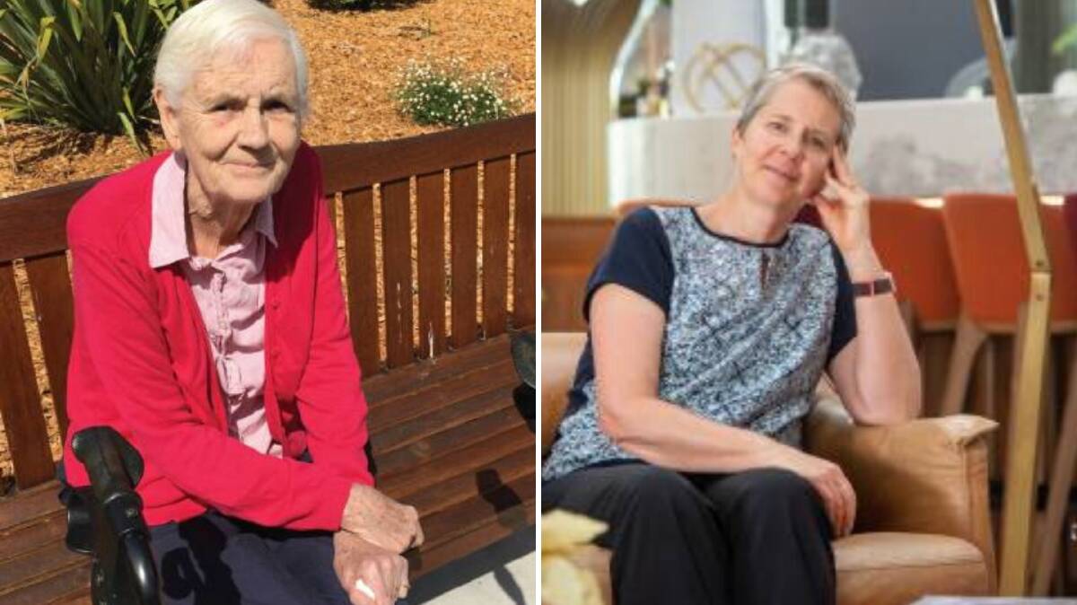 Avril Walton (left) died in May this year. Her daughter Jen will give evidence at the Royal Commission to Aged Care quality. 