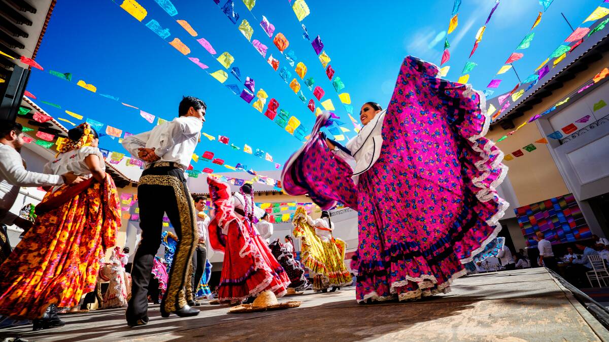 Folklore dancers in traditional dress, Puerto Vallarta. Picture Shutterstock