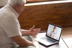 You can speak with a doctor from home using just a smartphone or computer. Picture Shutterstock