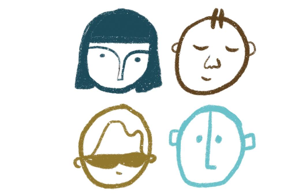 FOUR FACES mindfulness activity, from the new book Creative First Aid: The Science + Joy of Creativity for Mental Health. Picture supplied.