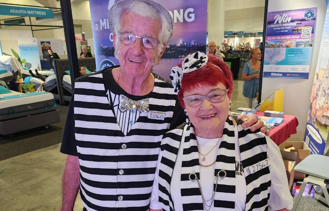 Elvis fans, John Mineeff and Annette Treloar at the NSW Seniors Expo on Thursday. Picture by Desiree Savage