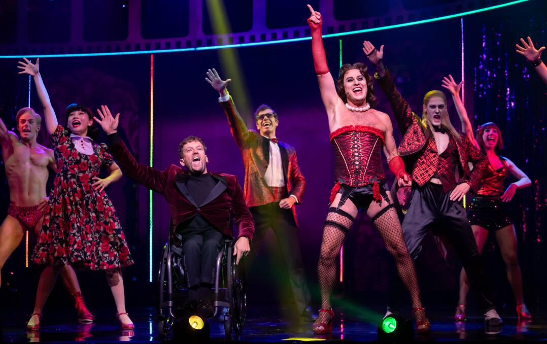 Jason Donovan as Frank N Furter brought plenty of laughs during Rocky Horror at Sydney's Theatre Royal on April 3. Picture by Daniel Boud.