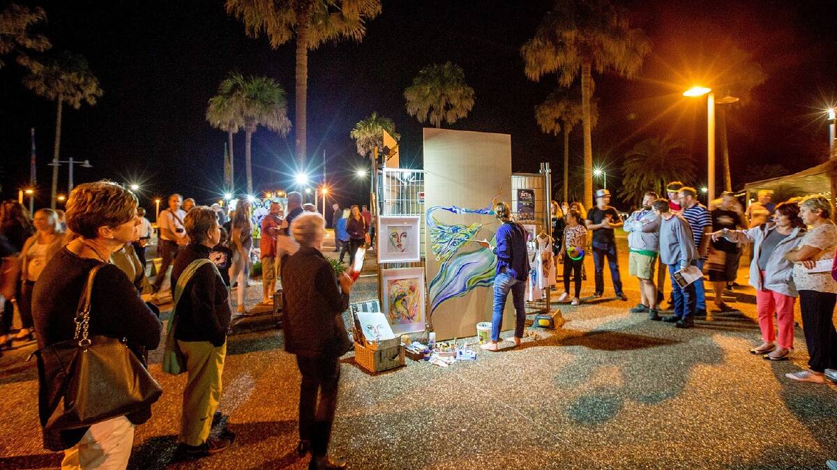 COLD ART: The ArtWalk festival is just one of many reasons to visit Port Macquarie this winter. Photo: Lindsay Moller.