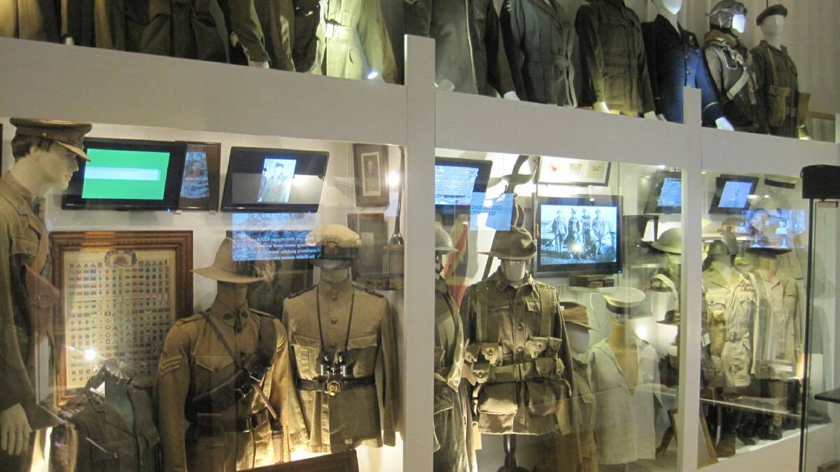 SHARP DRESSED MANNEQUINS: The museum features an extensive collection of military uniforms from Australia's military history.