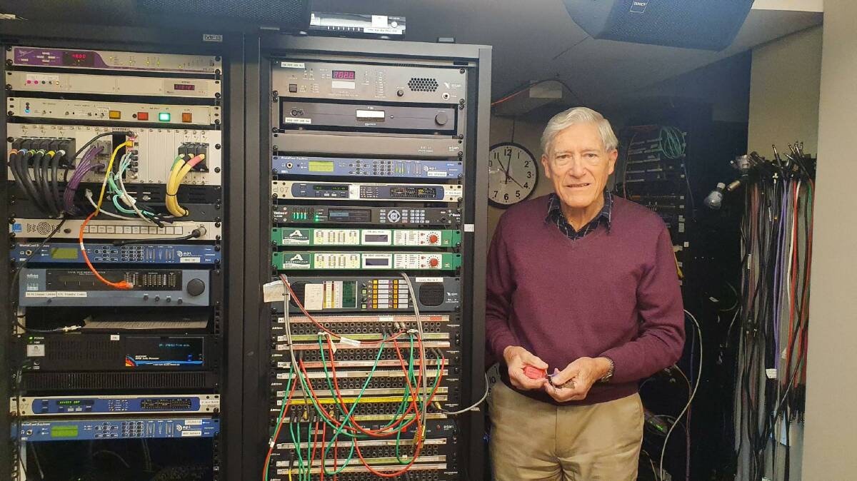 TIME FOR A CHANGE: Almost 50 years after he played his role in the birth of community radio in Australia, Max Benyon (pictured in front of the master control rack) is preparing to help move 2MBS Fine Music Sydney to a new home.