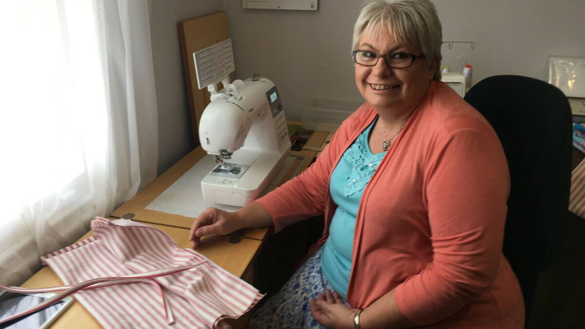 REAP WHAT YOU SEW: Bev Sanders has launched her own sewing business.