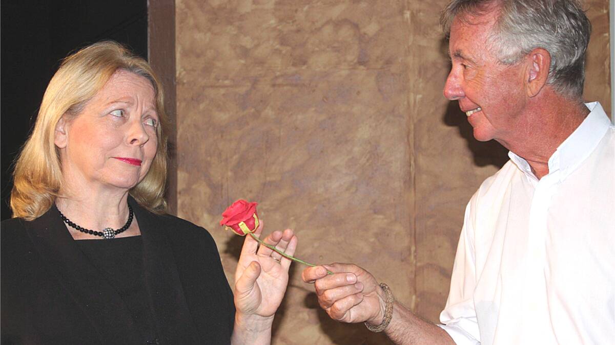BUDDING ROMANCE: Susan Lynch and Geoffrey Leeder star as Molly and Bud in Melville Theatre's production of Old Love. 