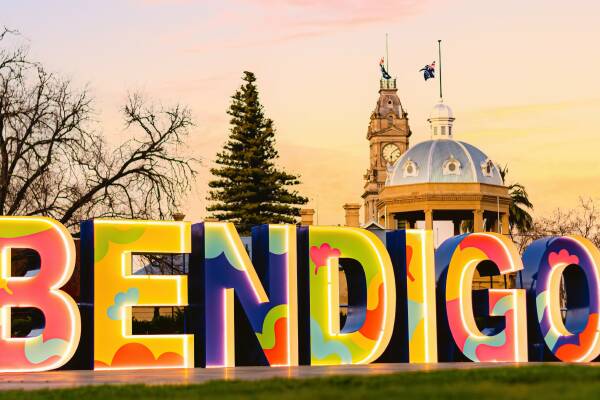 Bendigo has been named Aussie Town of the Year by travel app Wotif. Photo courtesy of City of Greater Bendigo