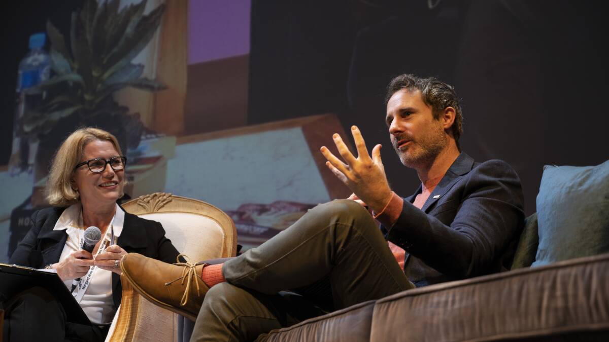 IN CONVERSATION: Presenter Gillian O Shaughnessy and author Craig Silvey at the 2021 Margaret River Readers & Writers Festival. Both will return for this year's event.