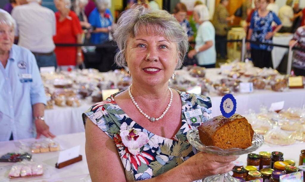 PIECE OF CAKE: Carol Jackson's carrot and pumpkin cake was a big winner.