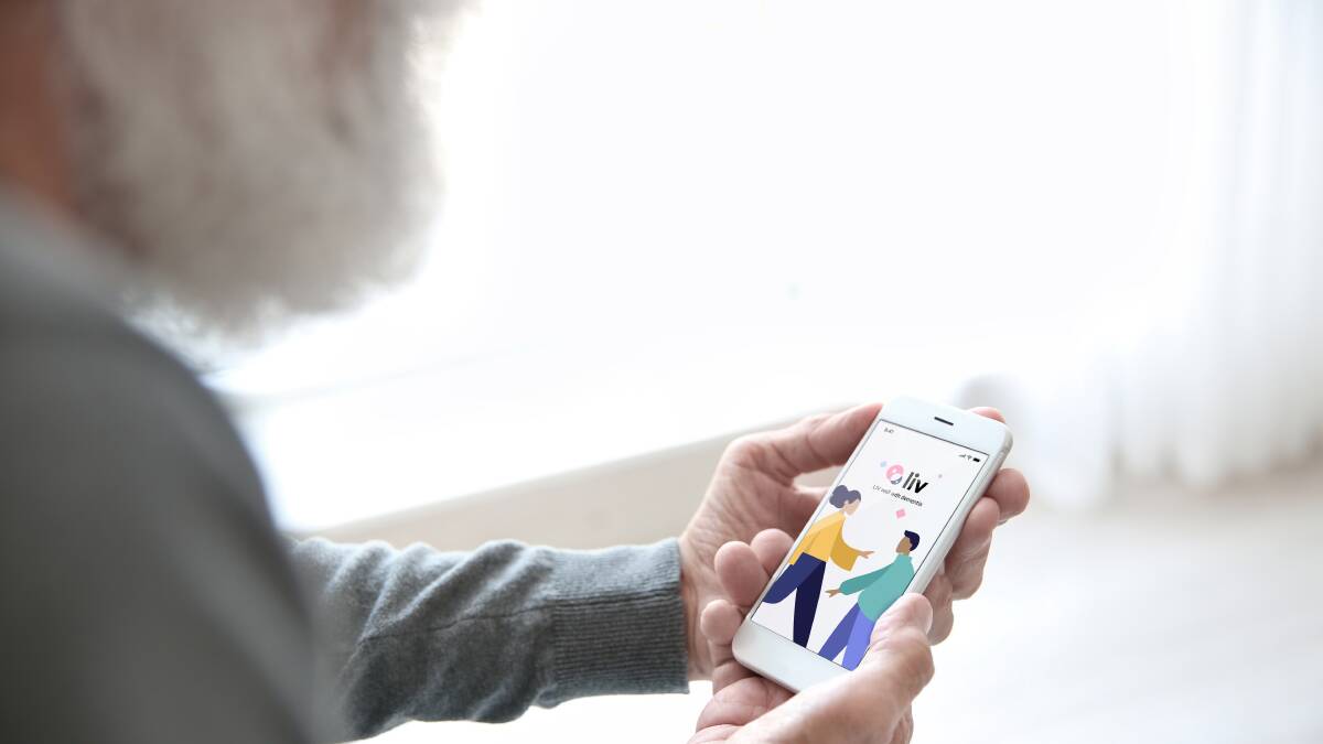 APPY TO HELP: The LIV app makes living at home for longer an easier proposition for many Australians with dementia. 