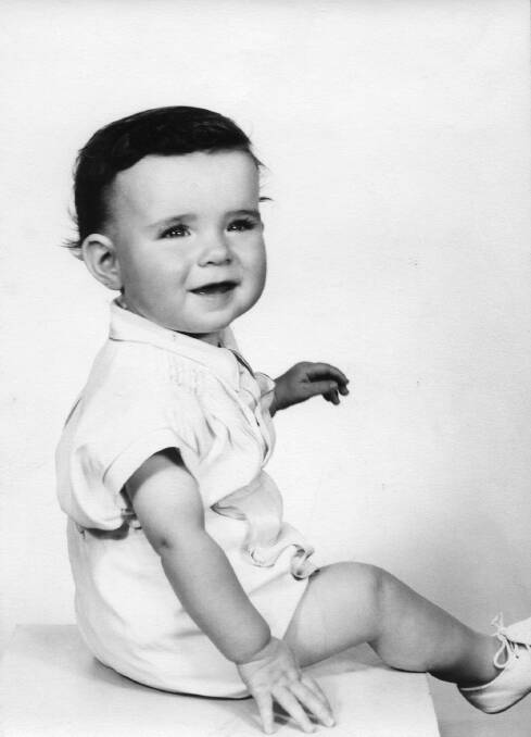 IT'S A SMALL WORLD: Robert's mother Gwen's favourite baby photo of him would also become Maida's.