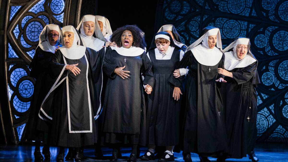 Cast members of the UK and Ireland production of Sister Act. Picture by Mark Senior