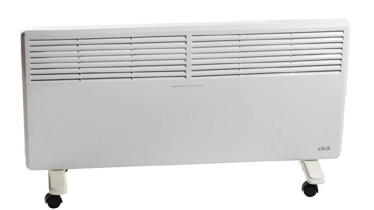 FEELING THE HEAT: The Click CPN2500 convection panel heater did not pass the CHOICE safety test.