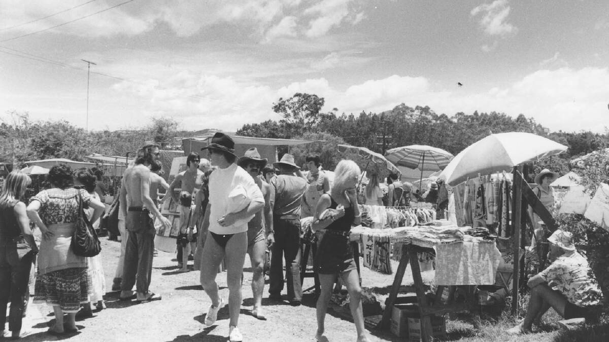 HUMBLE BEGINNINGS: Eumundi Markets in the early 1980s.