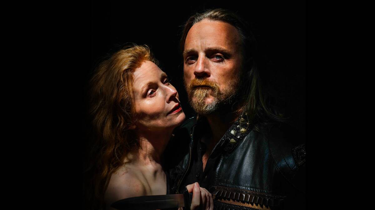TOIL AND TROUBLE: Nathaniel Dean and Alison Whyte will star in Macbeth at The Royal Botanic Gardens in Melbourne.