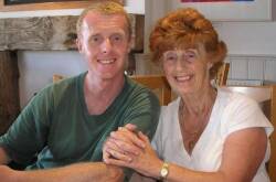 Nick Ashill and his mother Barbara prior to her death in 2015. Picture supplied