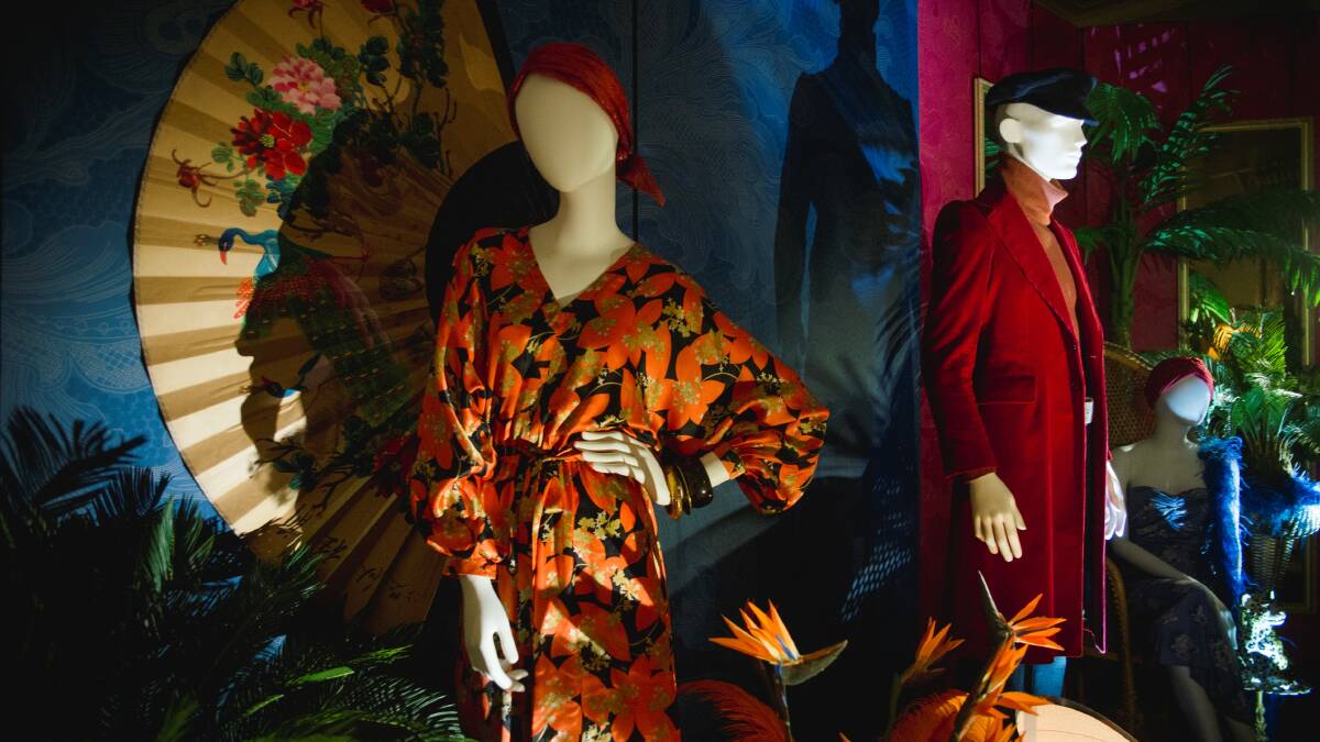 KIMONOVER: The Super 70s exhibition at the historic Rippon Lea Estate features some of the most cutting edge Australian fashion designs from the 1970s. Photo: Theresa Harrison.