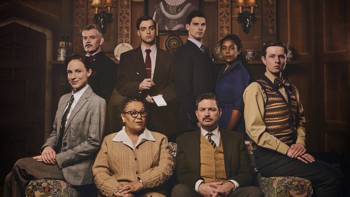 MURDER MOST FOUL: Agatha Christie's classic play The Mousetrap is returning to Australian stages. Pictured: Cast members from the London production. Photo: Matt Crockett