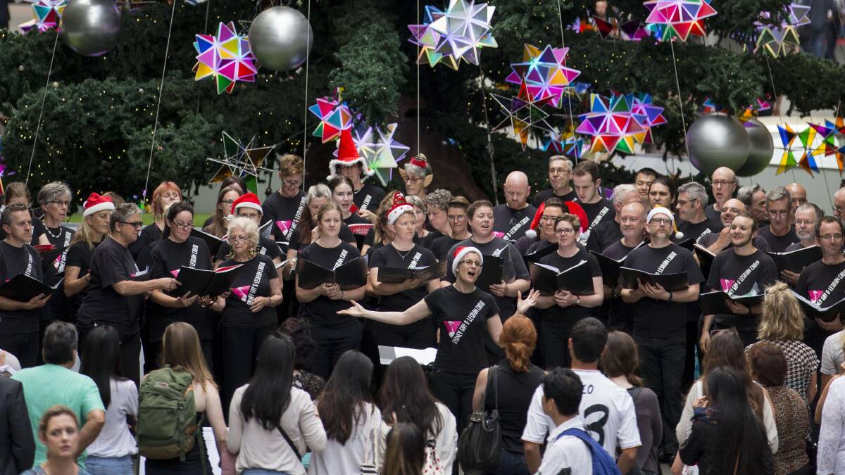FESTIVE: Live choirs will help to bring the Christmas spirit to Sydney this month.