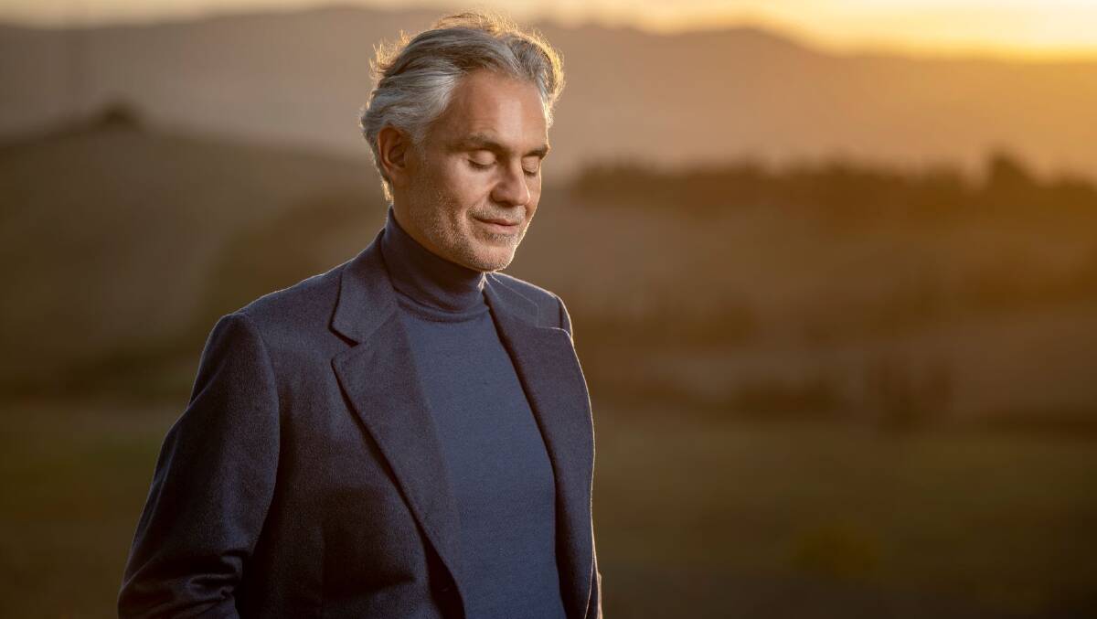 LOVE LANGUAGE: Andrea Bocelli is excited about sharing his passion for music with Australian audiences later this year. 
