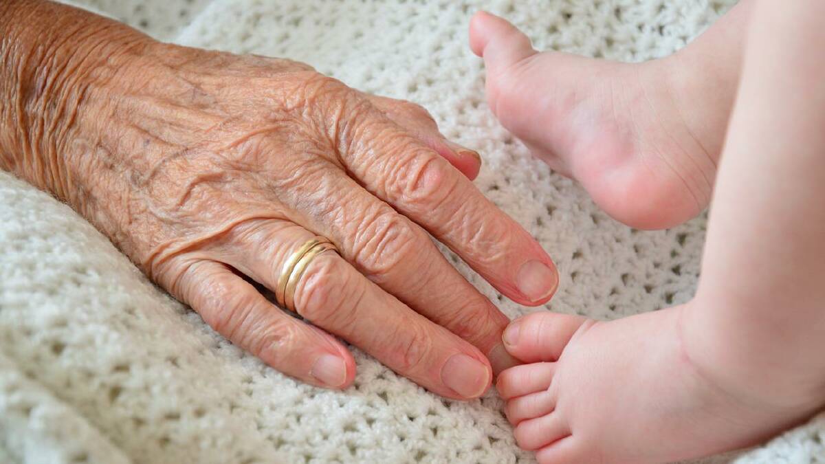 IN GOOD HANDS: Grandparents often play a big role in the raising of children, but what can be done to maintain those ties in their final years?