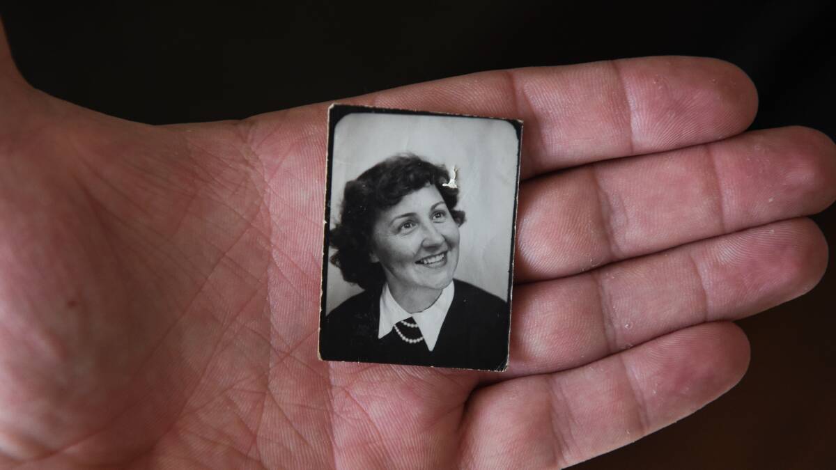 The way she was: A portrait of Joan Fairbridge as she appeared in the 1940s when she was part of a World War II intelligence unit in Melbourne.