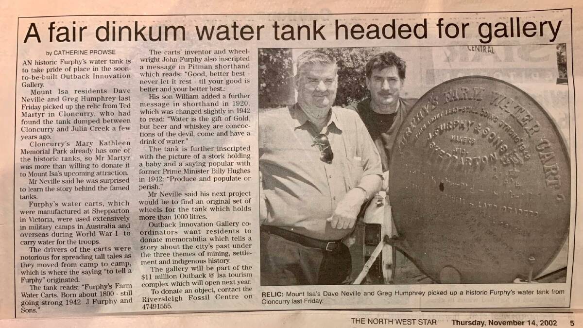 The 2002 North West Star article.