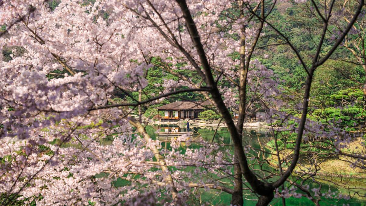 Takamatsu's Ritsurin Gardens in spring. Picture: JNTO