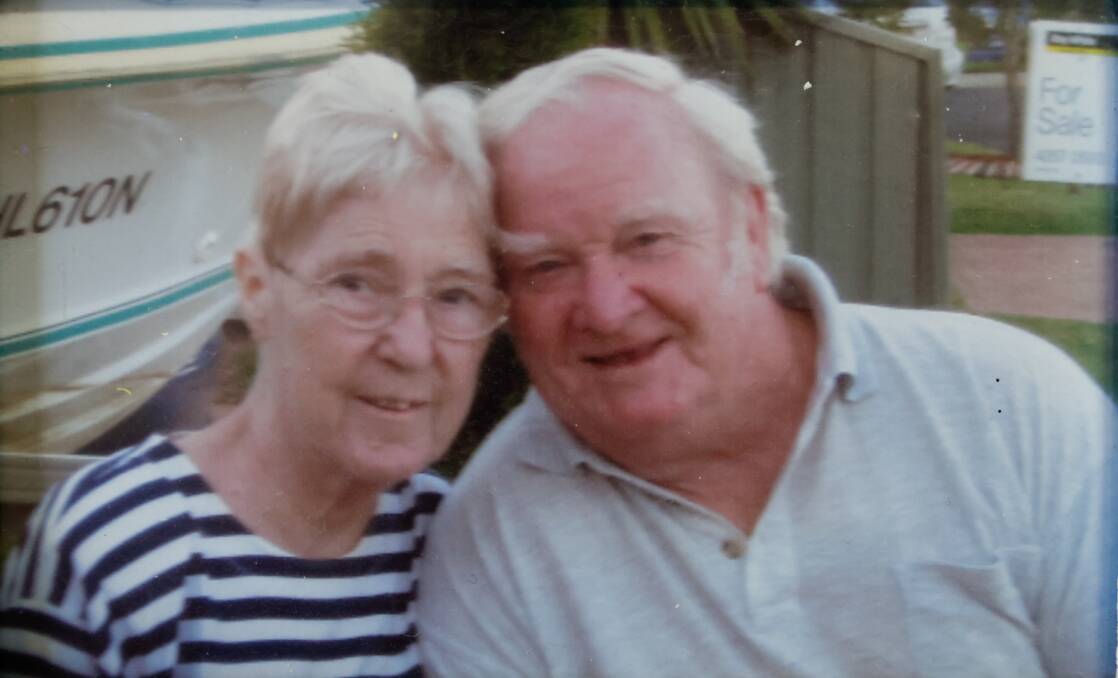 Susan and John Edmond pictured soon before Susan's death in 2006. Picture: supplied