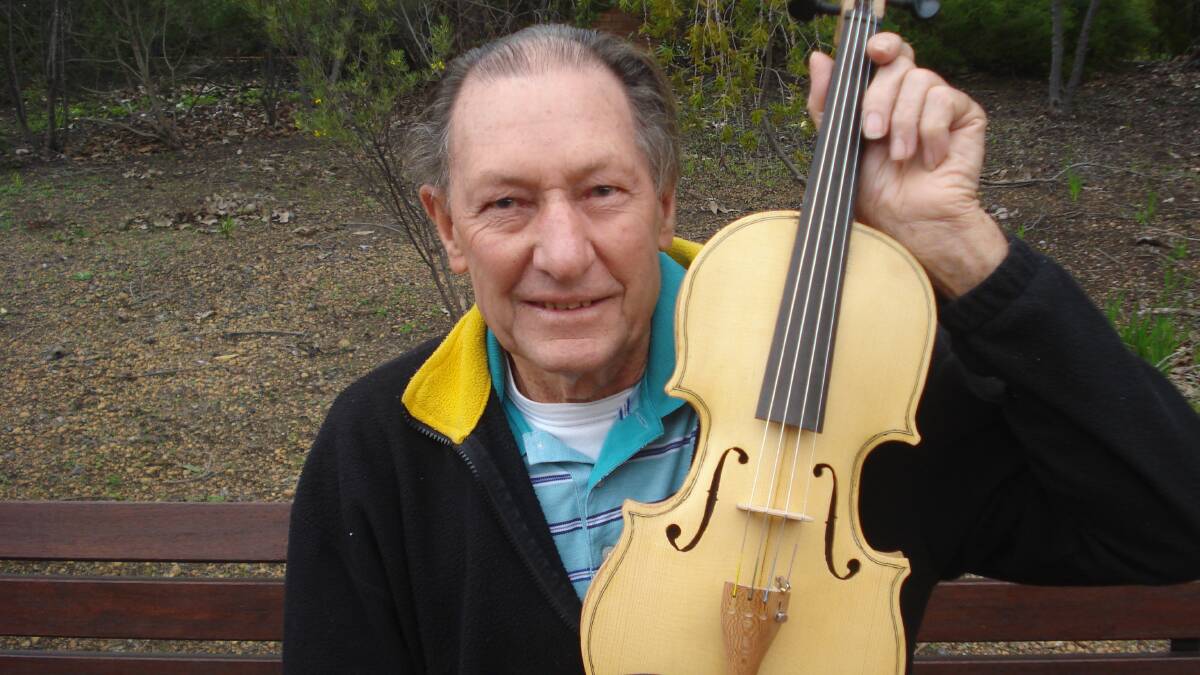 PULLING THE RIGHT STRINGS: Ivan Halbert loves making violins.