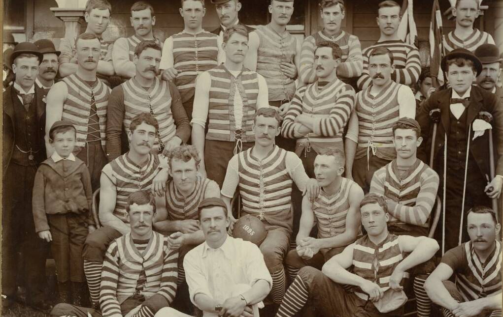 A LONG, GLORIOUS HISTORY: The Geelong football team in 1895. The club is the second oldest club in the AFL after Melbourne. 