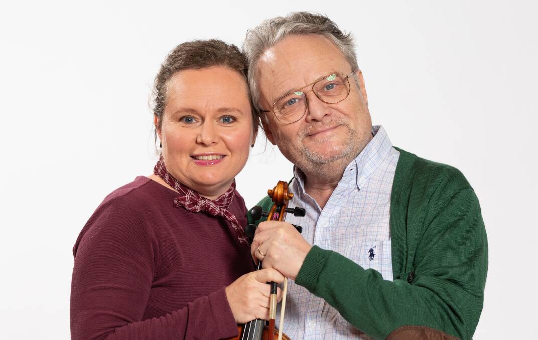 STRINGS TO THEIR BOWS: Violinist daughter and father Faina and Simon Dobrenko. 