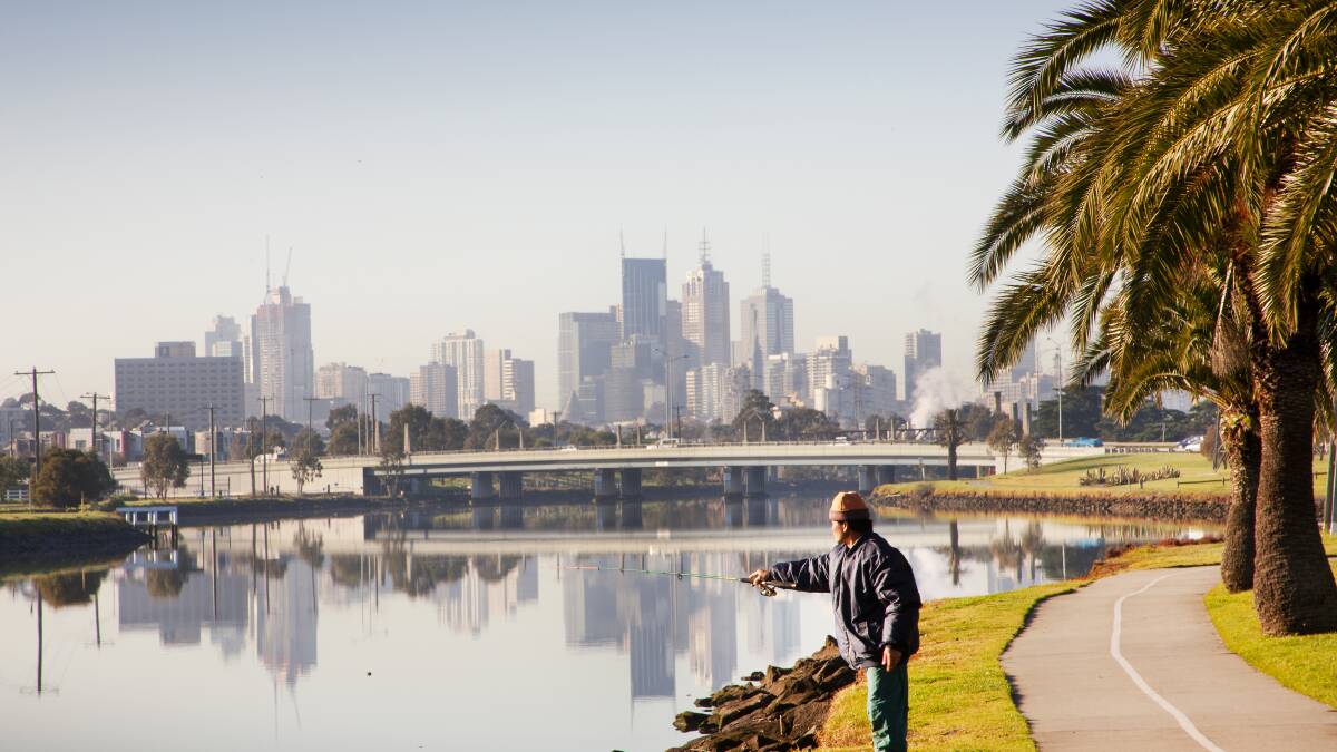 THROW IN A LINE: The Maribyrnong River is a pleasant place to walk, cycle, picnic... even fish