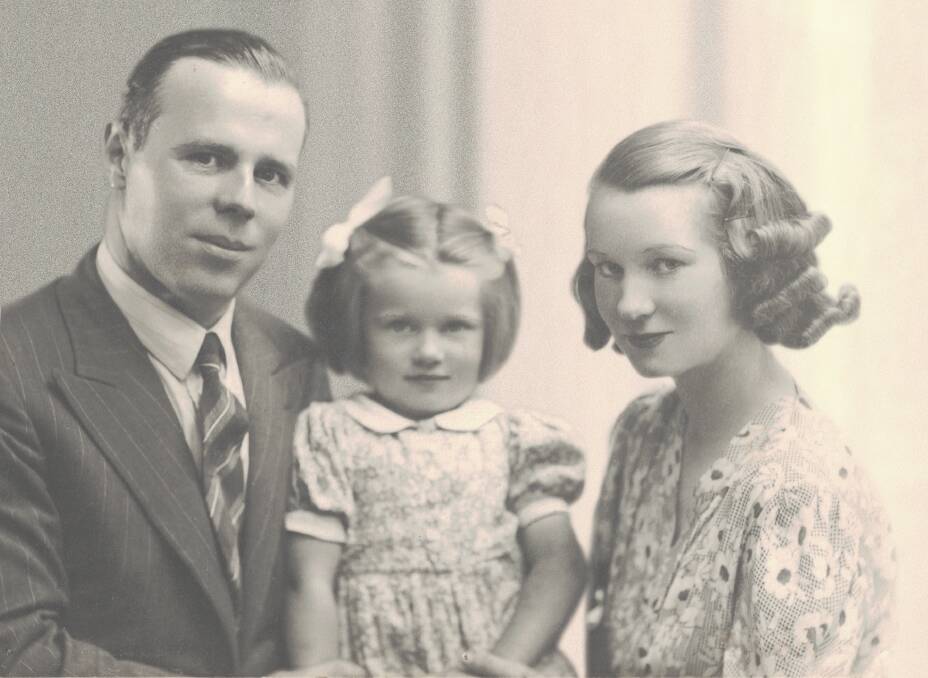 STAUNCH SUPPORTERS: Anna with her parents. Her polio-survivor father was her greatest rock, she said, encouraging her to believe she wasn't different and could do whatever anyone else could do.
