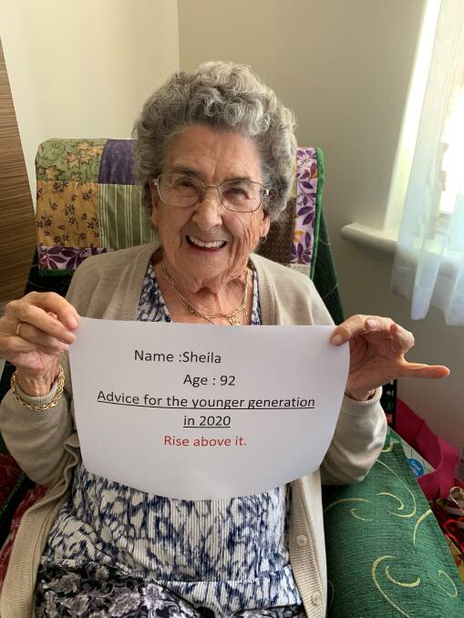 Rise above it: 92-year-old Sheila.