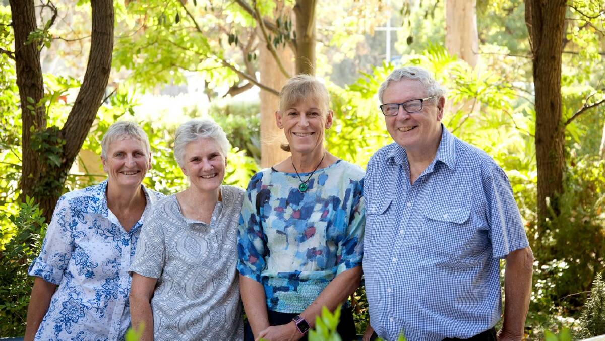 OUT AND ABOUT: LGBTI Connect team members Margaret Beagley, Pam Price, Stephanie Russell and Barry Horwood are here to help