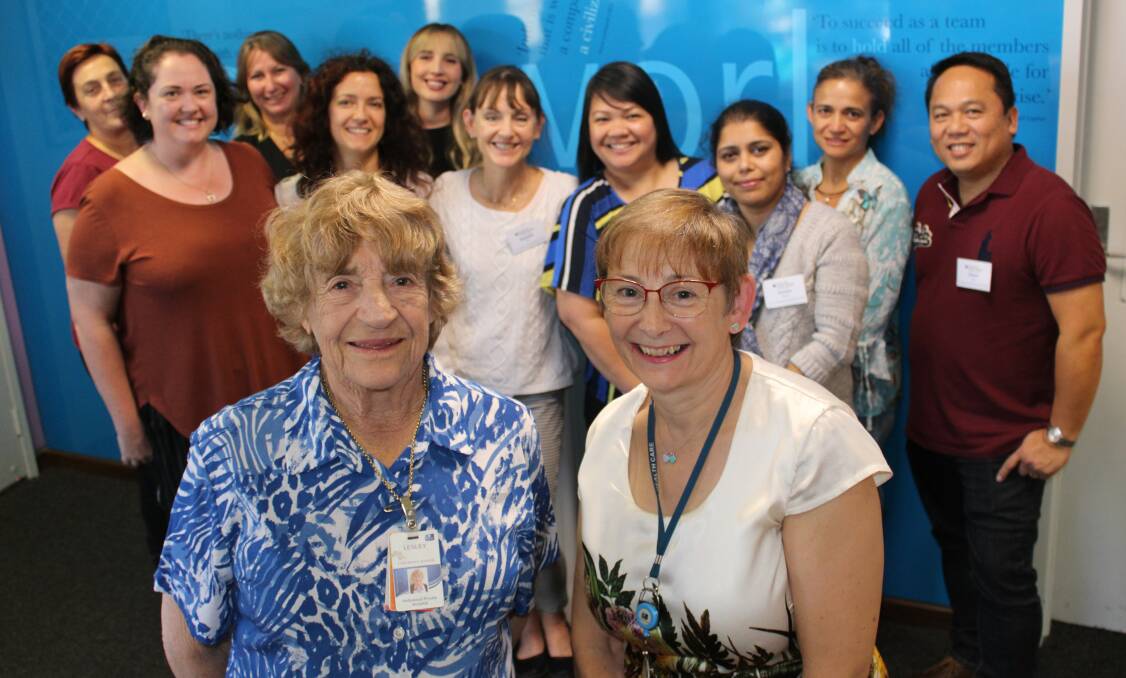 PASSION TO HELP: Hollywood Private Hospital continence nurse specialist Lesley Pitman and training and development manager Anne Green with course participants.