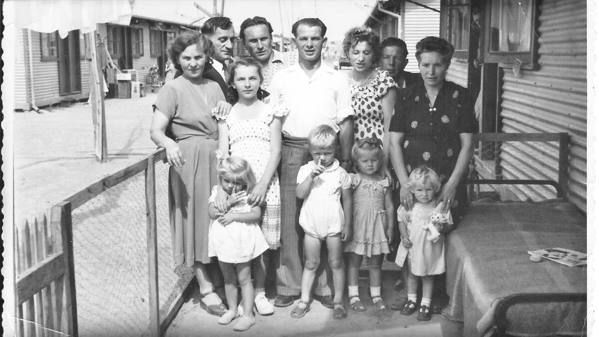 IN A NEW LAND: The Swist family in the early 1950s (Steph not pictured). Photo: Swist Family/Benalla Migrant Camp Exhibition Collection 