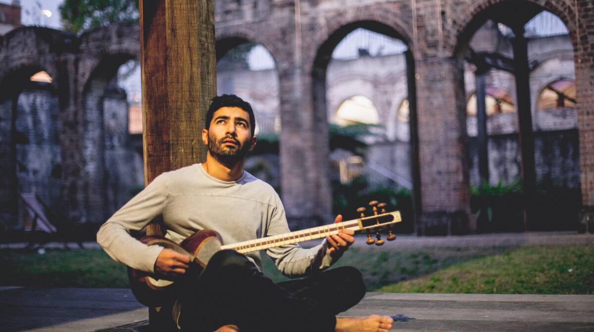 PERSIAN TRADITIONS: Iranian-born Hamed Sadeghi will play the tar at Illuminate Adelaide. 