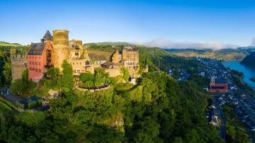 High above the small town of Oberwesel, Burg Schoenburg has a commanding view of the Rhine River. Picture supplied
