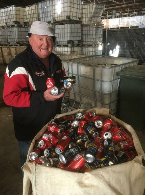 BOB ON THE JOB: Bob with just some of his weekly haul. In addition to his recent award, he receives $5000 to be donated to his chosen community project.
