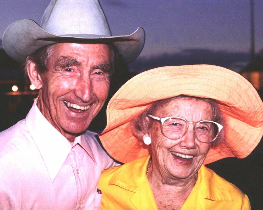 LOVE MATCH: Smoky Dawson and his adored wife, Dot. Australia's singing cowboy died aged 94 in 2008, while "Dotty" lived on to 104. Smoky's last album came out when he was 92. 