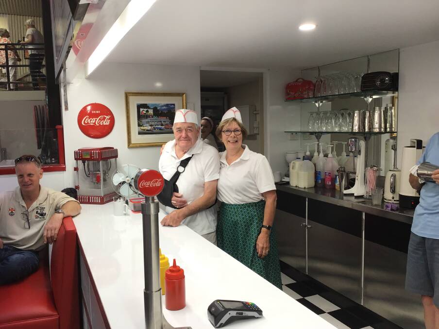 GRAB A MILKSHAKE: The '50s-style diner is open for business.
