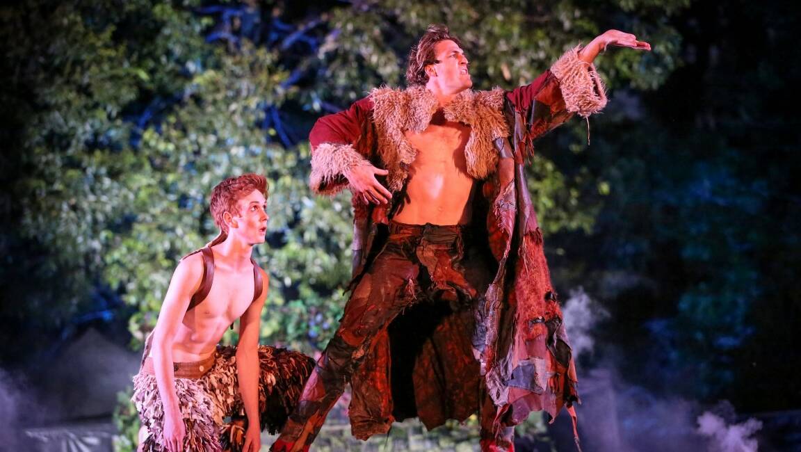 SOMETHING AT THE BOTTOM OF THE GARDENS: Puck and Oberon in Shakespeare's joyous frolic, A Midsummer's Night Dream.