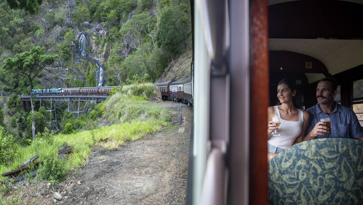 The Kuranda Scenic Railway is one of the most popular attractions near Cairns. Picture supplied by Tourism and Events Queensland 