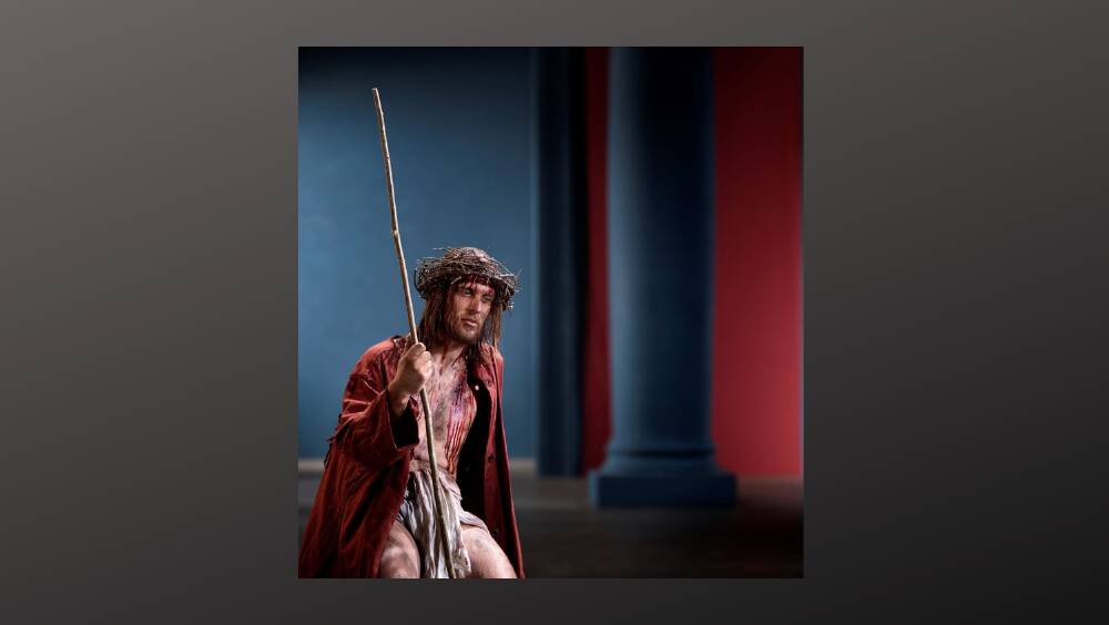 A LOCAL THROUGH AND THROUGH: Third-generation villager Frederik Mayet in the role of Jesus in the Oberammergau Passion Play